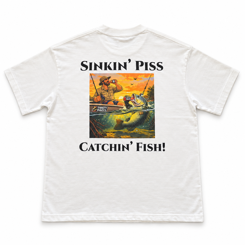 Sinkin' Piss Catchin' Fish! – White