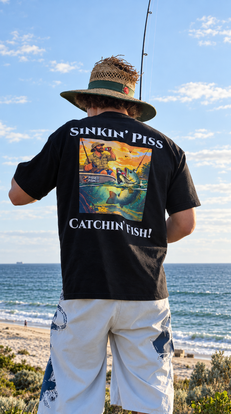 Sinkin' Piss Catchin' Fish! – Black