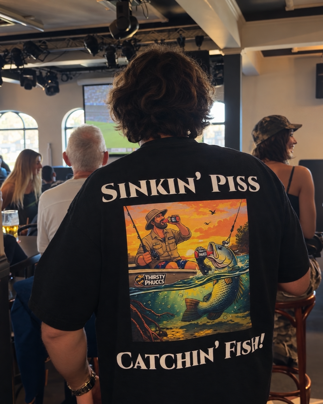 Sinkin' Piss Catchin' Fish! – Black